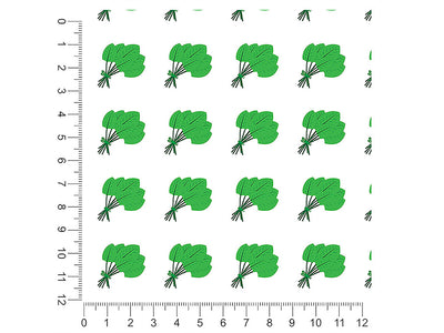 emperor spinach vegetable 1ft x 1ft Craft Sheets