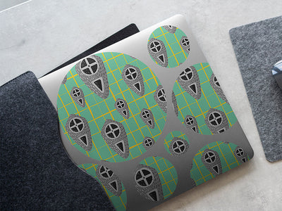 enchanted shield fantasy DIY Laptop Stickers