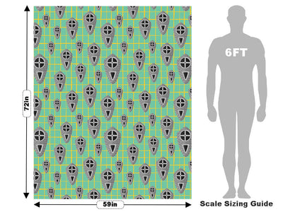Enchanted Shield Fantasy Vehicle Wrap Scale~Rwraps Series 914 Enchanted Shield Fantasy Measurements~1