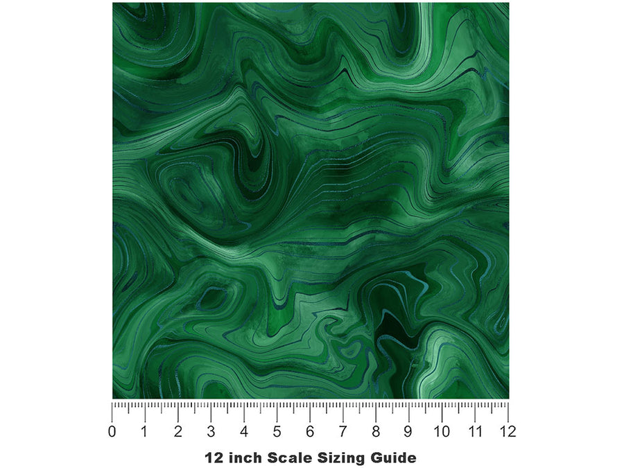 Enchanted Swamp Gemstone Vinyl Film Pattern Size 12 inch Scale~Rwraps Enchanted Swamp Gemstone Sizing Chart~2