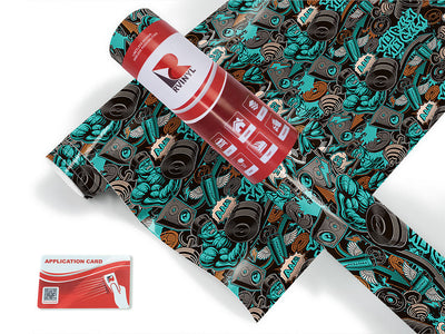 end to end graffiti Craft Vinyl Roll