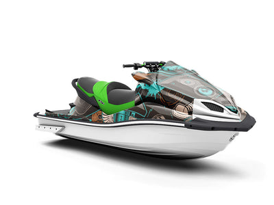 End to End Graffiti Jet Ski Vinyl Customized Wrap