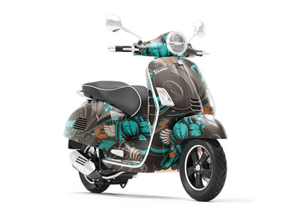 End to End Graffiti Vespa Scooter Wrap Film