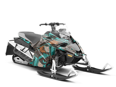 End to End Graffiti Custom Wrapped Snowmobile