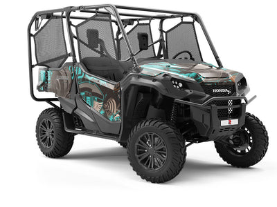 End to End Graffiti Utility Vehicle Vinyl Wrap