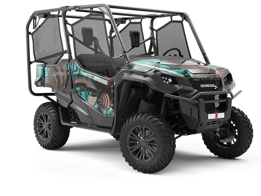 End to End Graffiti Utility Vehicle Vinyl Wrap