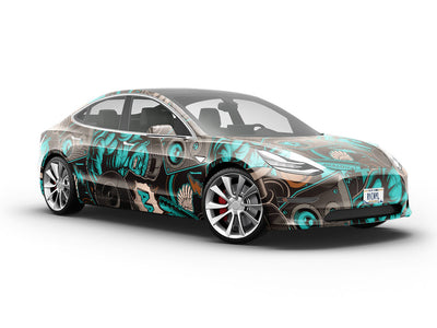 End to End Graffiti Vehicle Vinyl Wrap