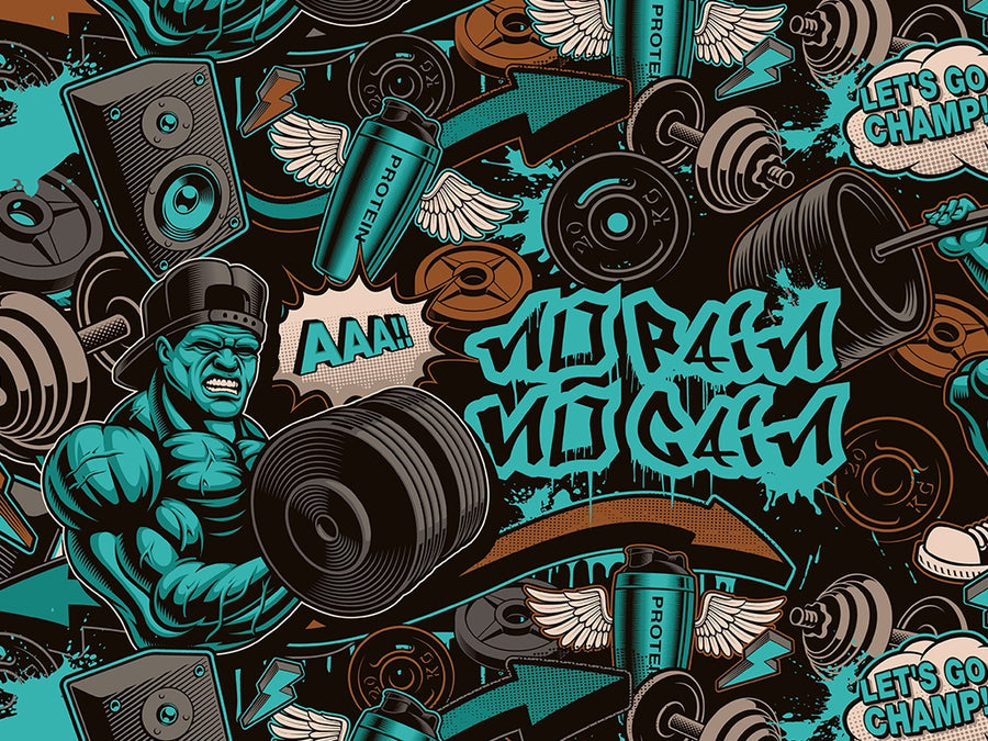End to End Graffiti Vinyl Wrap Pattern~Rwraps Series 914 Digitally Printed Vinyl Wrap~0