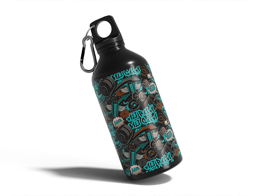 end to end graffiti Water Bottle DIY Stickers