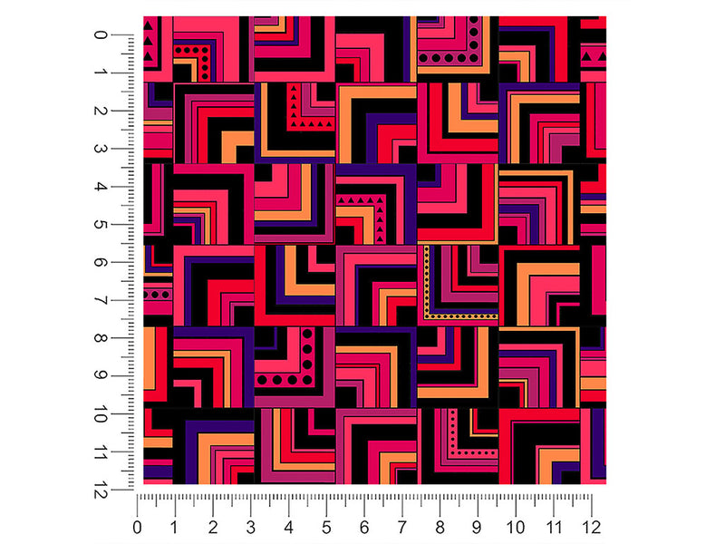 endless agitation art deco 1ft x 1ft Craft Sheets