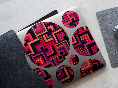 endless agitation art deco DIY Laptop Stickers