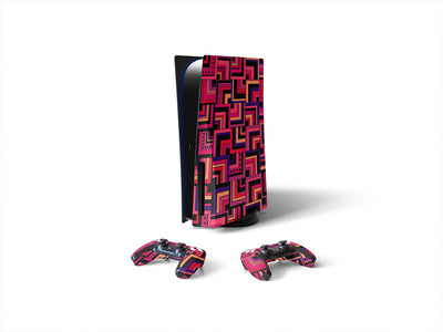 endless agitation art deco Sony PS5 DIY Skin