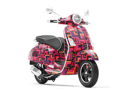 Endless Agitation Art Deco Vespa Scooter Wrap Film