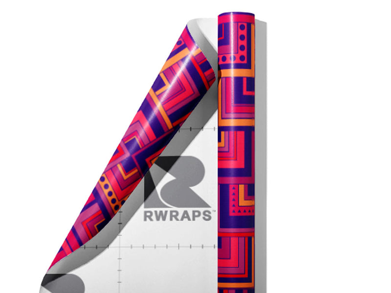 Endless Fun Art Deco Wrap Film Sheets~Rwraps Series 914 Endless Fun Art Deco Scrolled Sheet~3