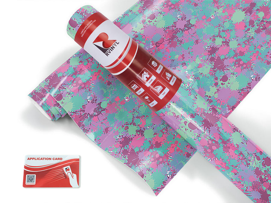 endless memories paint splatter Craft Vinyl Roll