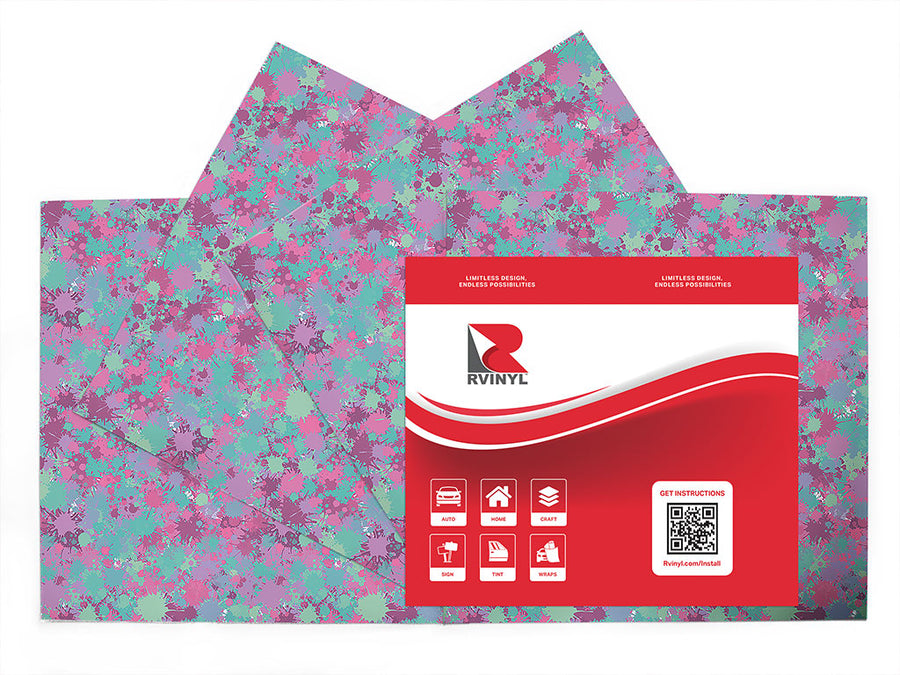 endless memories paint splatter Craft Vinyl Sheet Pack