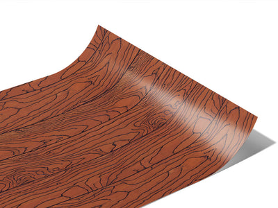 English Chestnut Wood Plank Vinyl Wraps~Rwraps Series 914 Digitally Printed Vinyl Wrap~1