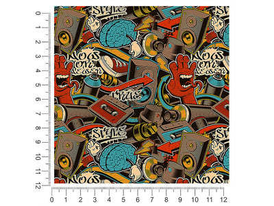 entrance music graffiti 1ft x 1ft Craft Sheets