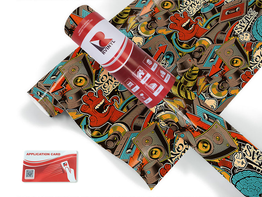 entrance music graffiti Craft Vinyl Roll