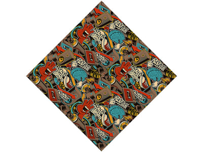 Entrance Music Graffiti Vinyl Wrap Pattern