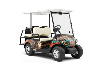 Entrance Music Graffiti Wrapped Golf Cart