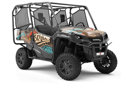 Entrance Music Graffiti Utility Vehicle Vinyl Wrap