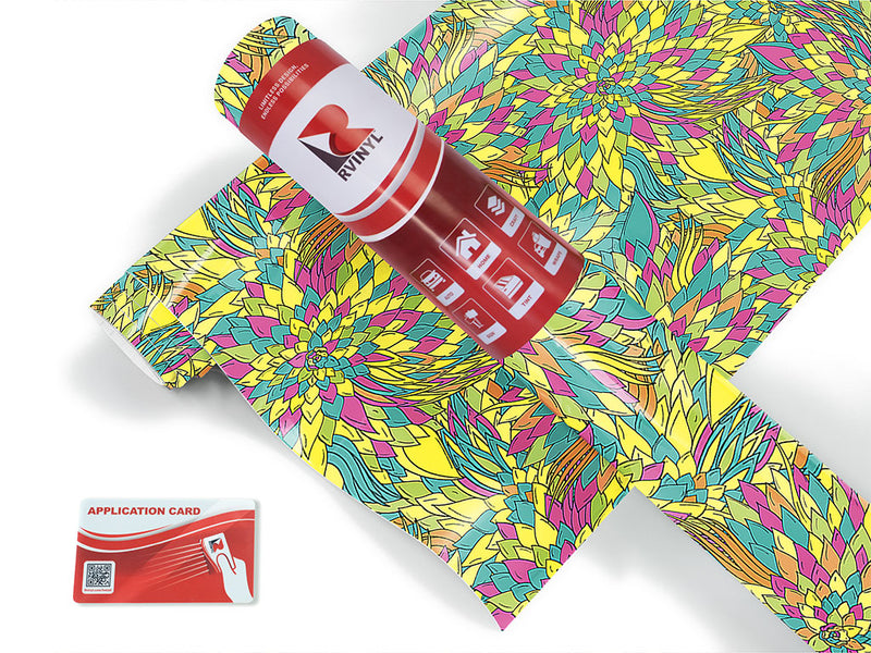 entranced fascination floral Craft Vinyl Roll