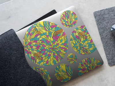 entranced fascination floral DIY Laptop Stickers