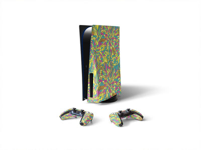 entranced fascination floral Sony PS5 DIY Skin