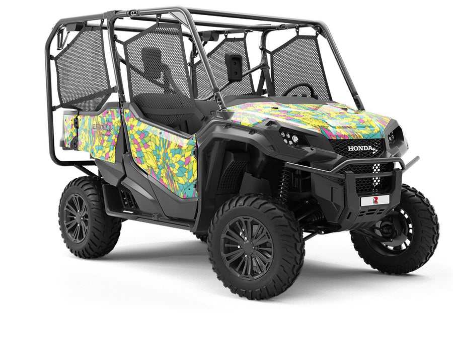 Entranced Fascination Floral Utility Vehicle Vinyl Wrap