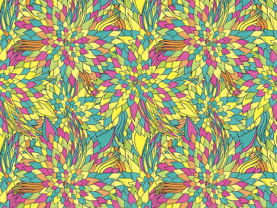 Entranced Fascination Floral Vinyl Wrap Pattern~Rwraps Series 914 Digitally Printed Vinyl Wrap~0