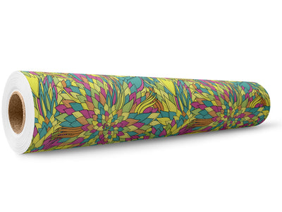Entranced Fascination Floral Wrap Film Wholesale Roll~Rwraps Series 914 Digitally Printed Vinyl Roll~5