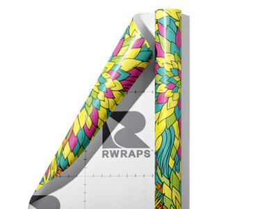 Entranced Fascination Floral Wrap Film Sheets~Rwraps Series 914 Entranced Fascination Floral Scrolled Sheet~3