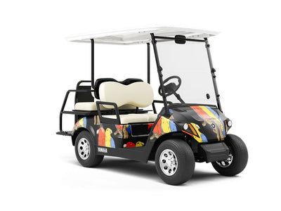 Epimenides Paradox Birds Wrapped Golf Cart