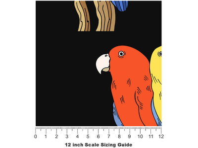 Epimenides Paradox Birds Vinyl Film Pattern Size 12 inch Scale~Rwraps Epimenides Paradox Birds Sizing Chart~2