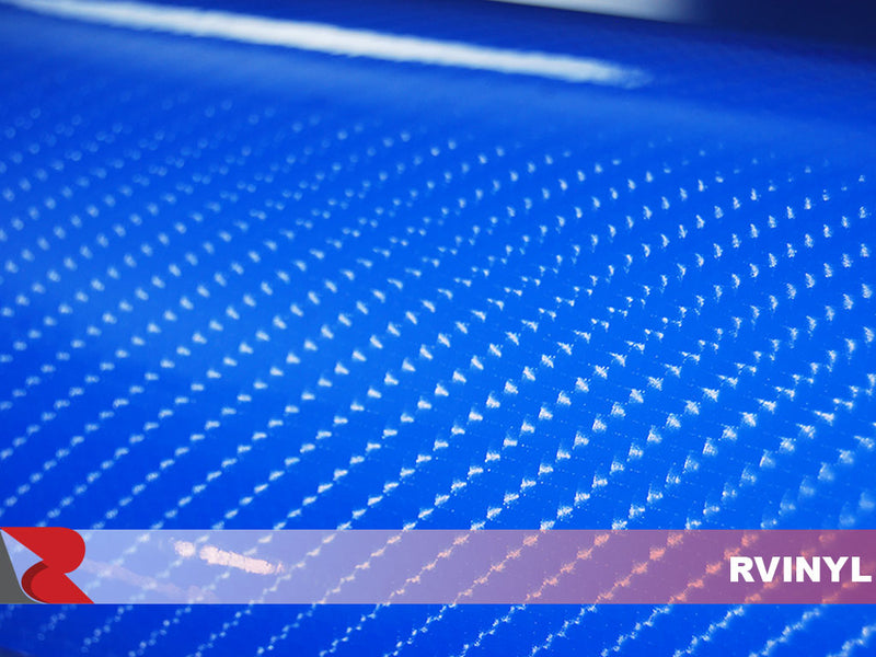 Blue 5D Boat Carbon Fiber Vinyl Film Wrap