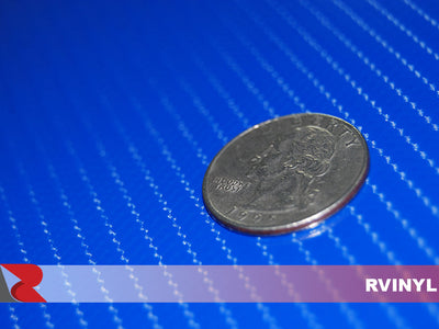 Epoxy Blue 5D Motorcycle Carbon Fiber Vinyl Film Wrap