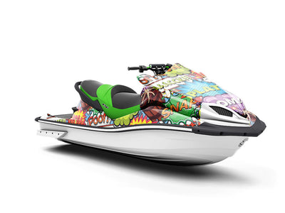 Espionage Comic Sticker Bomb Jet Ski Vinyl Customized Wrap