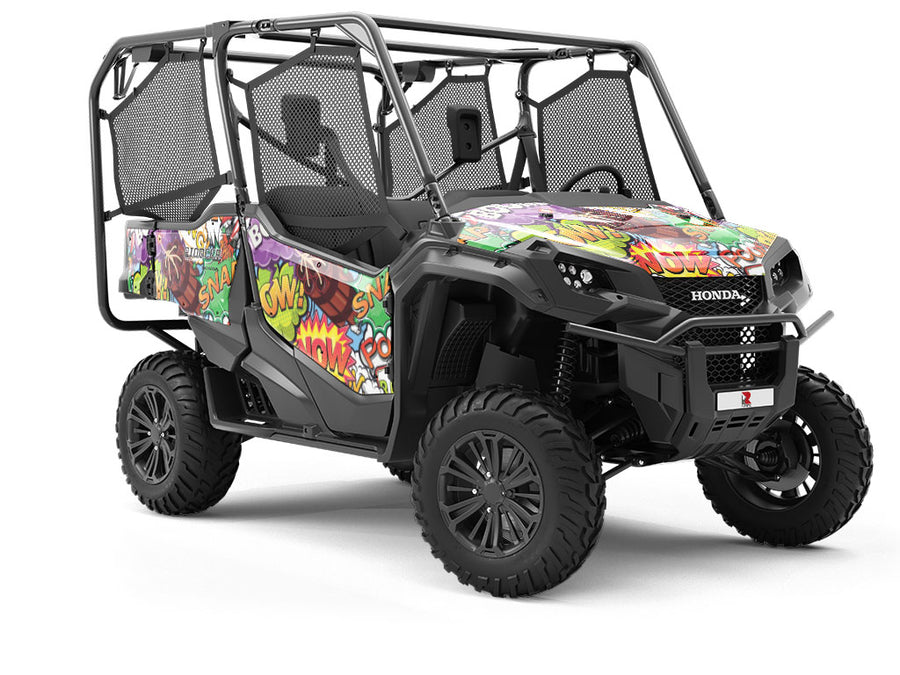 Espionage Comic Sticker Bomb Utility Vehicle Vinyl Wrap