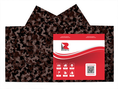 espresso flecktarn camouflage Craft Vinyl Sheet Pack
