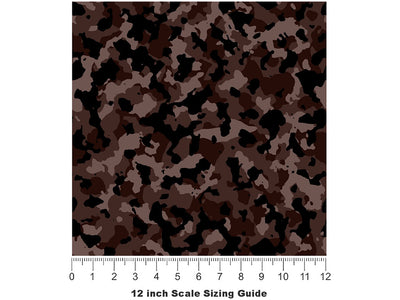 Espresso Flecktarn Camouflage Vinyl Film Pattern Size 12 inch Scale~Rwraps Espresso Flecktarn Camouflage Sizing Chart~3