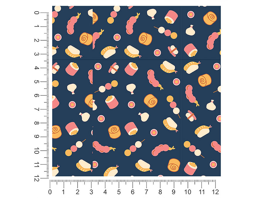 evening dessert japanese 1ft x 1ft Craft Sheets