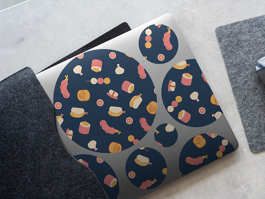 evening dessert japanese DIY Laptop Stickers
