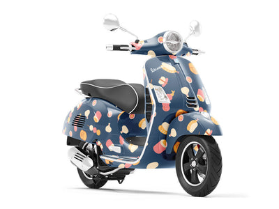 Evening Dessert Food Vespa Scooter Wrap Film