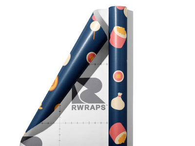 Evening Dessert Food Wrap Film Sheets~Rwraps Series 914 Evening Dessert Food Scrolled Sheet~3