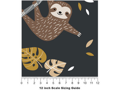 Evening Nap Animal Vinyl Film Pattern Size 12 inch Scale~Rwraps Evening Nap Animal Sizing Chart~2