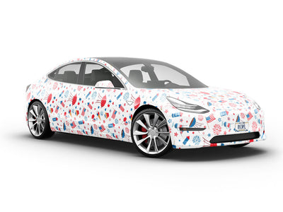 Evening Prep Americana Vehicle Vinyl Wrap