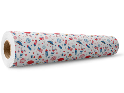 Evening Prep Americana Wrap Film Wholesale Roll~Rwraps Series 914 Digitally Printed Vinyl Roll~5