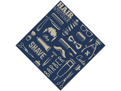 Evening Shadow Barber Vinyl Wrap Pattern