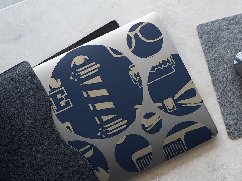 evening shadow barber shop DIY Laptop Stickers